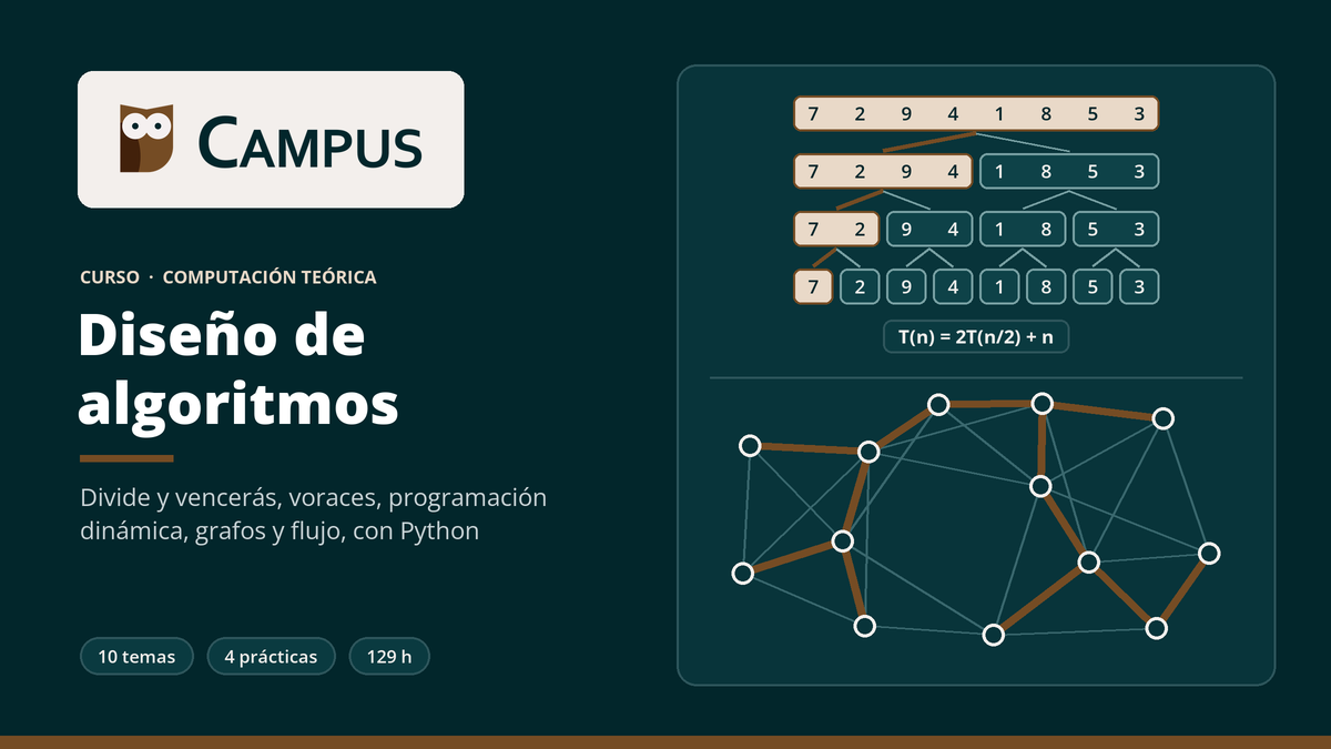 Imagen del curso Diseño de algoritmos