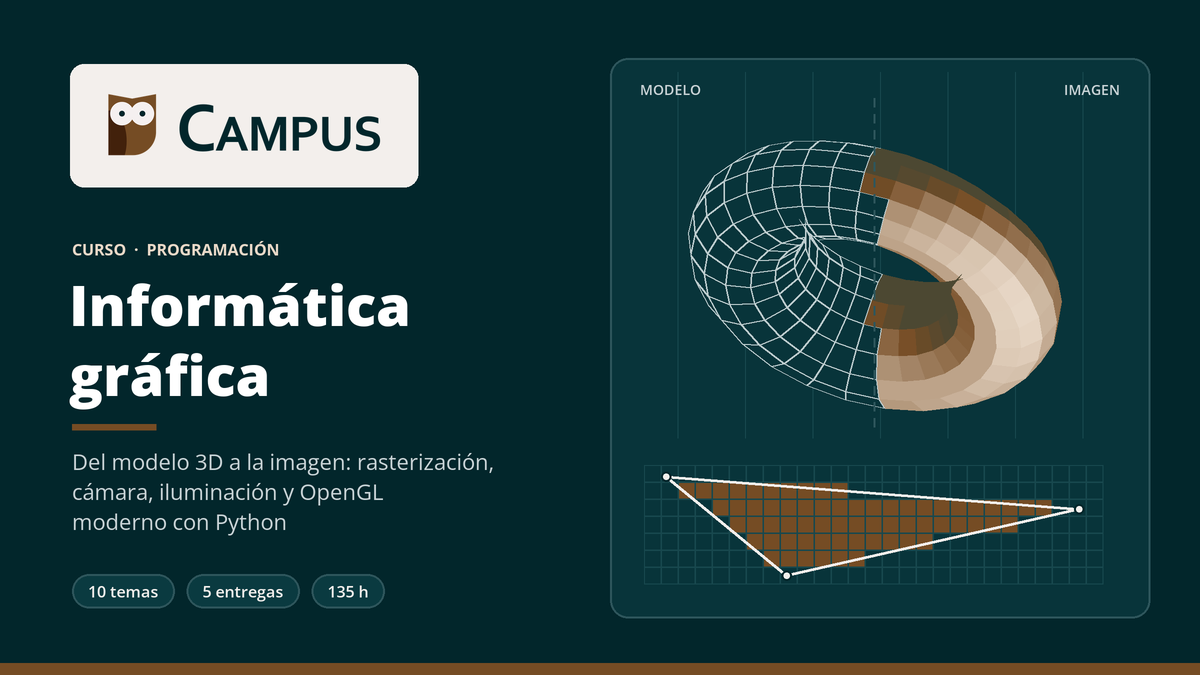 Imagen del curso Informática gráfica: del modelo 3D a la imagen