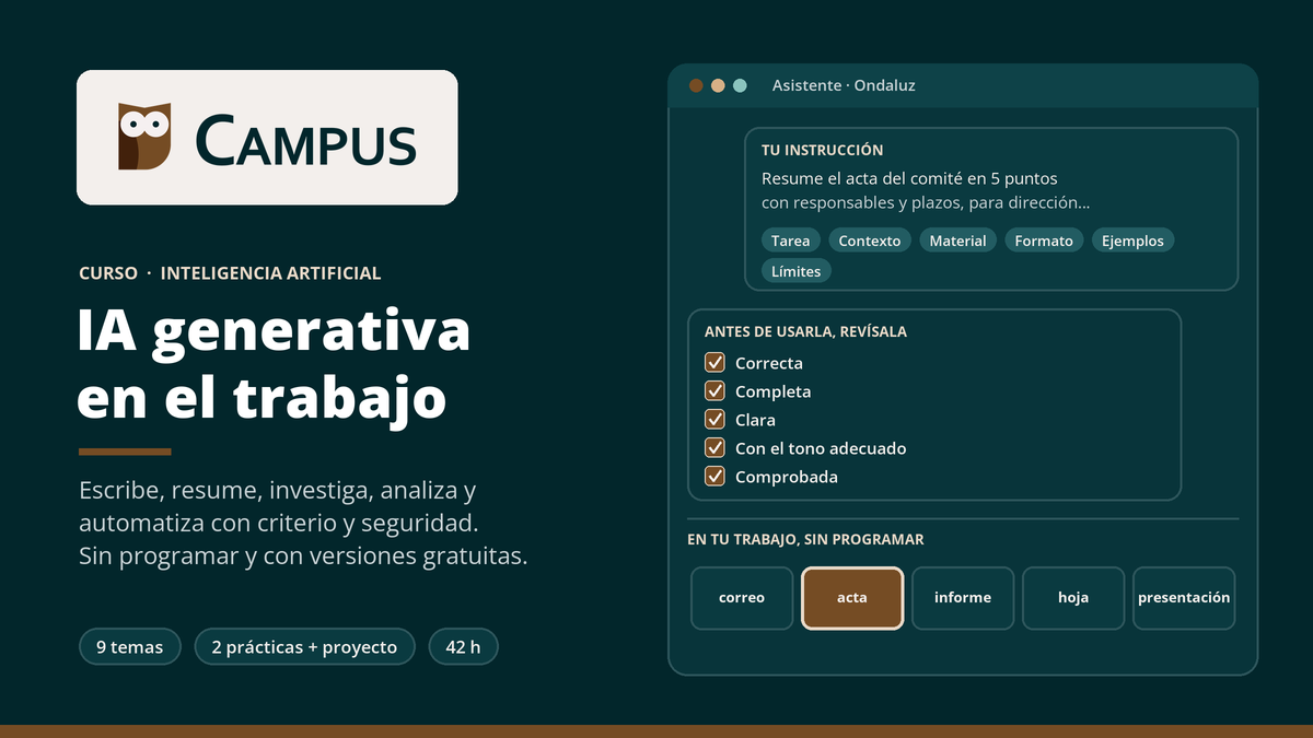 Imagen del curso IA generativa en el trabajo